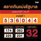 ตรวจสลากกินแบ่งรัฐบาลวันที่ 1 พฤศจิกายน